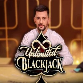 Unlimited Blackjack online game logo by Ezugi on casino-casinolab.com